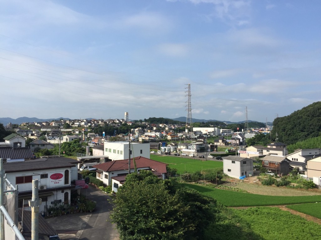 早島新築工事　屋根からの景色の写真②